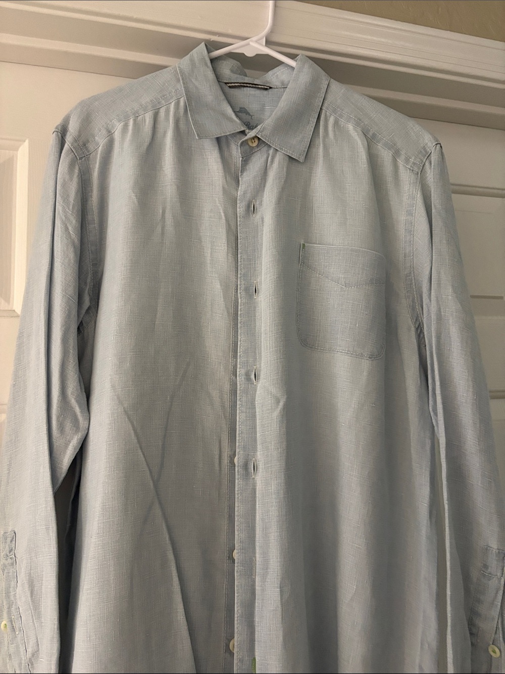 Tommy Bahama Pale Blue Button-Down Long Sleeve Shirt